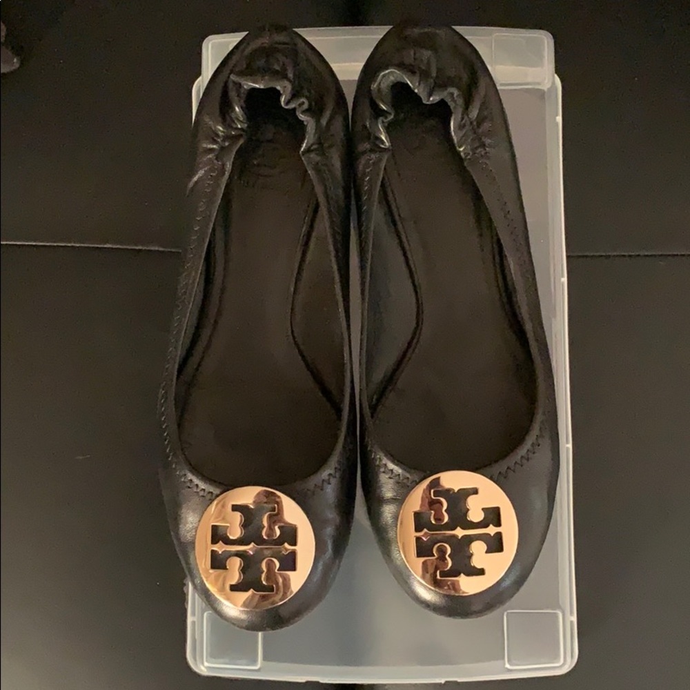 Tory Burch Minnie Leather Travel Ballet Flat